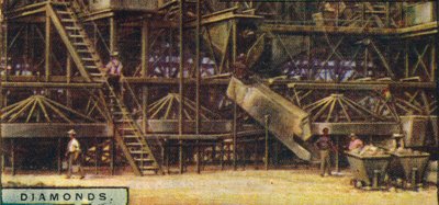 Diamantes. Planta de lavado, Kimberley, 1928 de Unbekannt