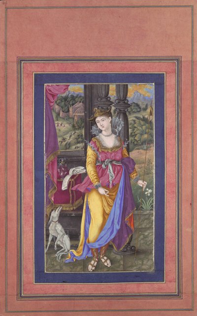Diana, diosa de la caza, Folio del Álbum Davis, principios del siglo XVII de Unbekannt