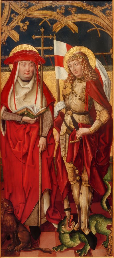 Los santos Jerónimo y Jorge de Unbekannt