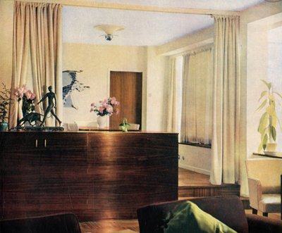 Alcoba comedor en la sala de estar en Sun House, Hampstead, Londres, 1937 de Unbekannt