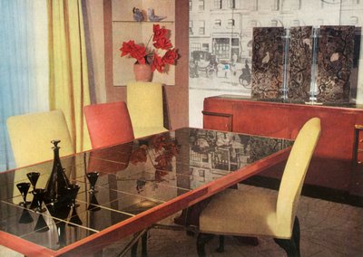 Comedor en laca sang-de-boeuf, por Hayes Marshall para Fortnum & Mason Ltd., Londres, 1937 de Unbekannt