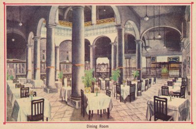 Comedor - Hotel Florida - La Habana - Cuba, c1910 de Unbekannt