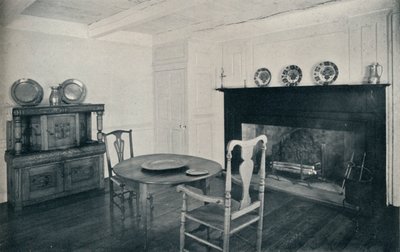 Comedor, circa 1800, de la Casa Shenk, Long Island, 1930 de Unbekannt