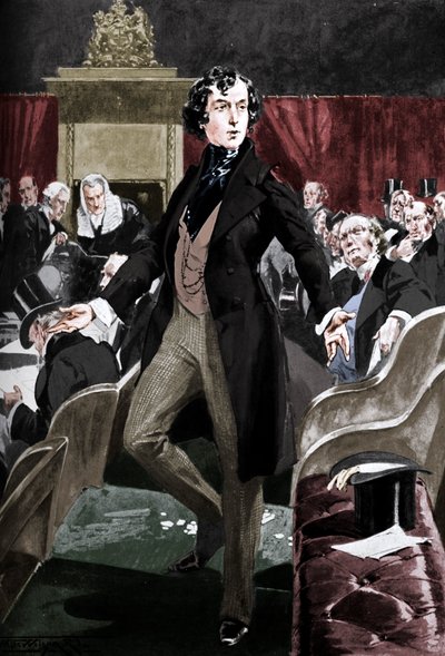 Primer discurso de Disraeli en la Cámara de los Comunes, siglo XIX c1905 de Unbekannt