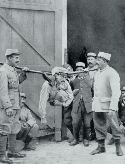 Distracciones en el frente, la serpiente humana, Francia, Primera Guerra Mundial, 1915 de Unbekannt