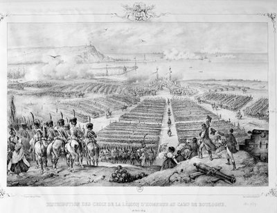 Distribución de las cruces de la Legión de Honor en el Campamento de Boulogne, 16 de agosto de 1804, 1841 de Unbekannt
