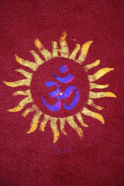 Rangoli de Diwali en el templo Shirdi Sai Baba, Leicester. Reino Unido de Unbekannt