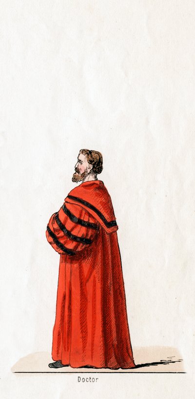 Doctor Butts, diseño de vestuario para la obra de Shakespeare, Enrique VIII, siglo XIX de Unbekannt