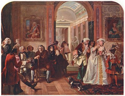 El doctor Johnson en la antesala de Lord Chesterfield, esperando una audiencia, 1748 de Unbekannt