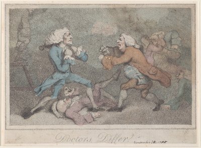 Los doctores difieren, 28 de noviembre de 1785 de Unbekannt