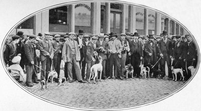 Vendedores y compradores de perros en el East End, Londres, c. 1900 de Unbekannt