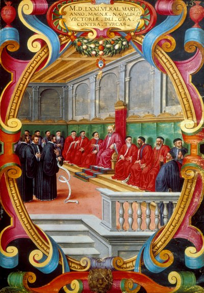 Dogo de Venecia y su consejo, finales del siglo XVI de Unbekannt