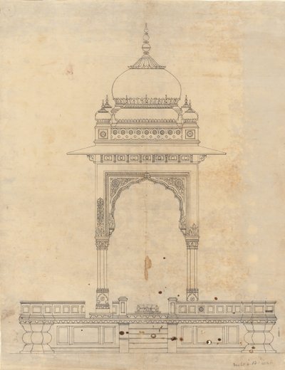Pabellón Abovedado, ca. 1830 de Unbekannt