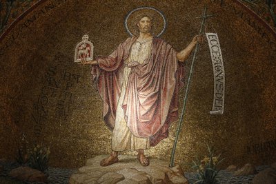 Abadía de la Dormición, mosaico de Juan el Bautista, Jerusalén, Israel de Unbekannt