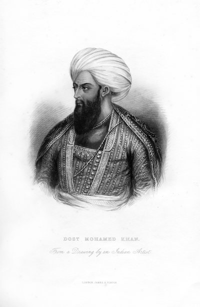 Dost Mahommed Khan, gobernante de Afganistán, siglo XIX de Unbekannt