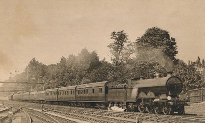 Expreso de Brighton cerca de South Croydon. Locomotora 4-4-2, No. 421, c1920 de Unbekannt