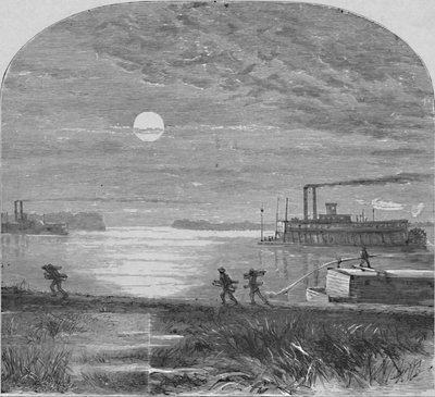 Bajando el Misisipi, 1883 de Unbekannt