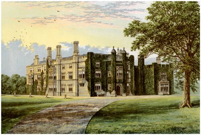 Drakelowe Hall, Derbyshire, hogar del Baronet Gresley, c1880 de Unbekannt