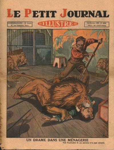 Drama en una casa de fieras, 1930 de Unbekannt