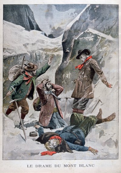 Drama en el Mont Blanc, Alpes, 1902 de Unbekannt