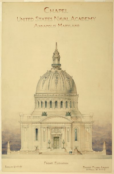 Dibujo, Capilla, Academia Naval de EE.UU. de Unbekannt
