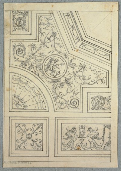Dibujo, Diseño para un techo, ca. 1800 de Unbekannt