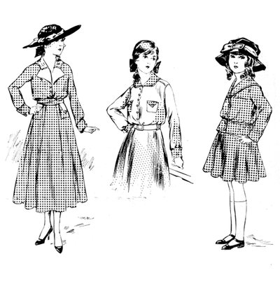Vestidos para niñas, 1915 de Unbekannt