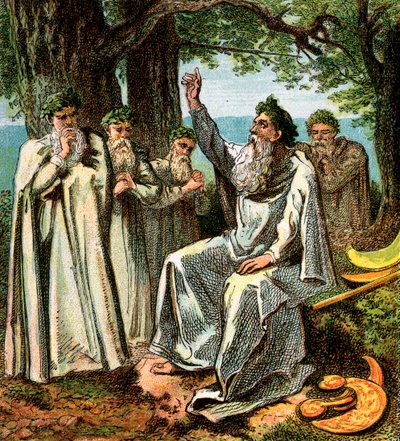 Druidas, o sacerdotes británicos, c. 1850 de Unbekannt