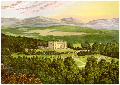 Castillo de Drumlanrig, Dumfriesshire, Escocia, hogar del Duque de Buccleuch, c1880 de Unbekannt