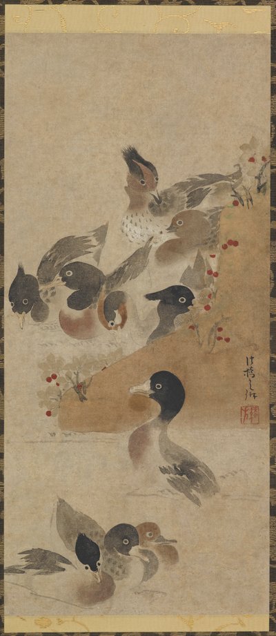 Patos, período Edo, siglo XVIII de Unbekannt