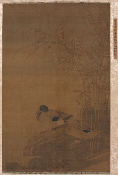 Patos bajo juncos, 1400s de Unbekannt