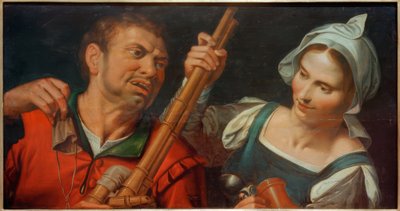 Gaitero y una mujer de Unbekannt