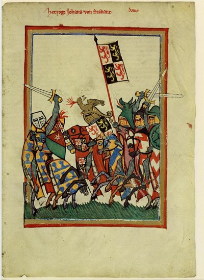 Duque Juan I de Brabante del Codex Manesse de Unbekannt