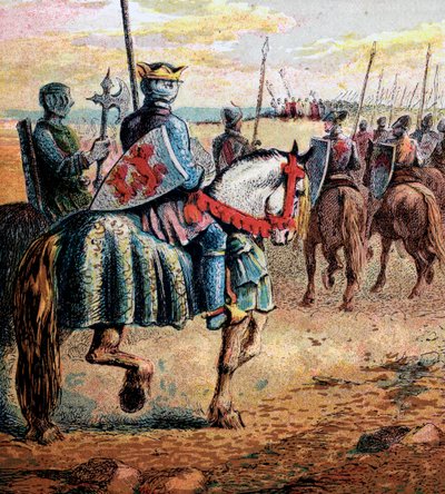 El duque Roberto va a Palestina, siglo XI, c. 1850 de Unbekannt