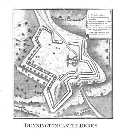 Castillo de Dunnington, Berks., finales del siglo XVIII de Unbekannt