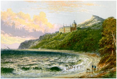 Castillo de Dunrobin, Sutherland, Escocia, hogar del Duque de Sutherland, c1880 de Unbekannt