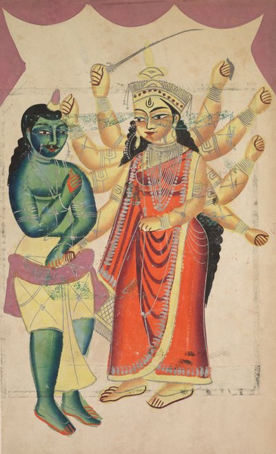 Durga, 1800s de Unbekannt