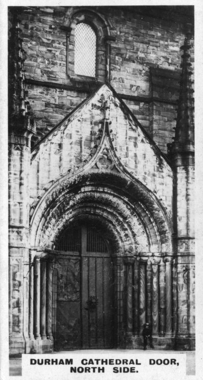 Puerta de la Catedral de Durham, lado norte, c1920s de Unbekannt