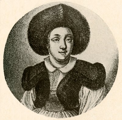 Chica holandesa con gorro de piel y chaqueta con ribete de piel, 1641, 1937 de Unbekannt