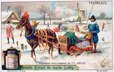 Trineo holandés, siglo XVII de Unbekannt