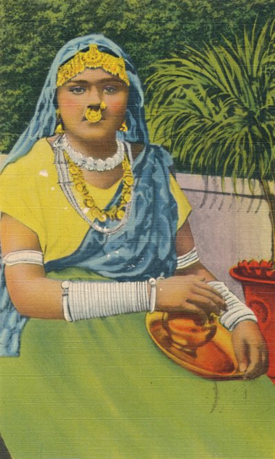Chica de las Indias Orientales, Trinidad, B.W.I., c. 1952 de Unbekannt