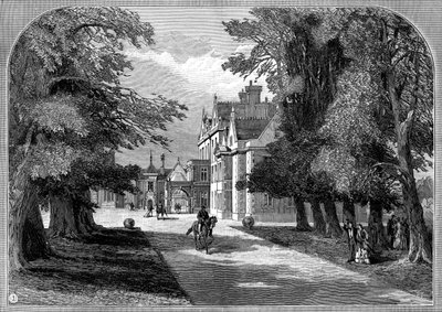 Fachada Este y entrada principal, Sandringham, Norfolk, 1887 de Unbekannt