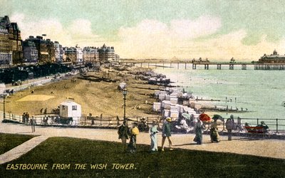 Eastbourne desde la Torre Wish, Sussex, principios del siglo XX de Unbekannt