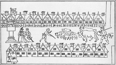 Mercado de Eastcheap, Londres, c1598 de Unbekannt