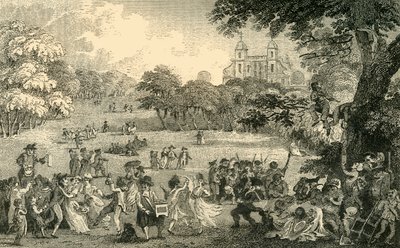 Lunes de Pascua en el Parque de Greenwich, c1878 de Unbekannt