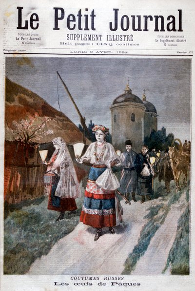 Pascua en Rusia, 1894 de Unbekannt