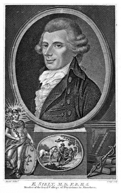 Ebenezer Sibly, astrólogo y médico británico, finales del siglo XVIII de Unbekannt