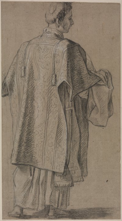 Eclesiástico visto desde atrás, c. 1645-48 de Unbekannt