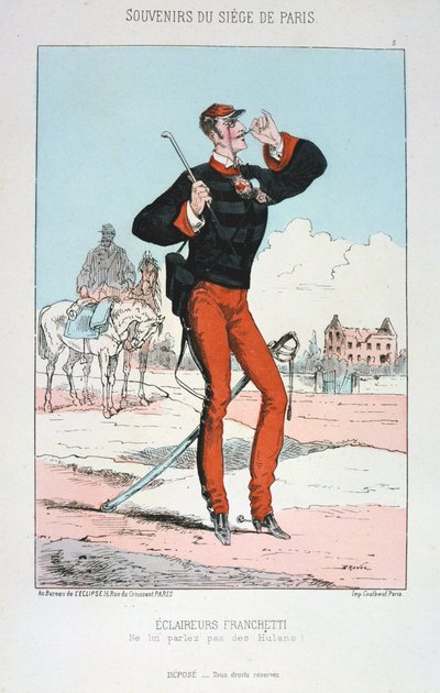 Exploradores Franchetti, Sitio de París, 1870-1871 de Unbekannt