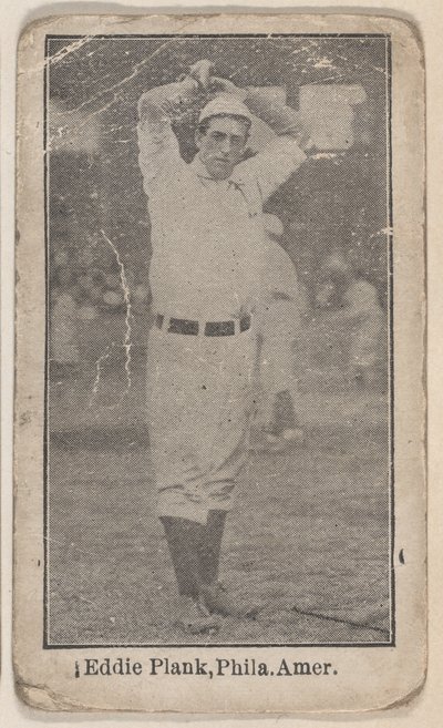 Eddie Plank, Filadelfia, Liga Americana, del set de Jugadores de Béisbol W500, ca. 1915 de Unbekannt